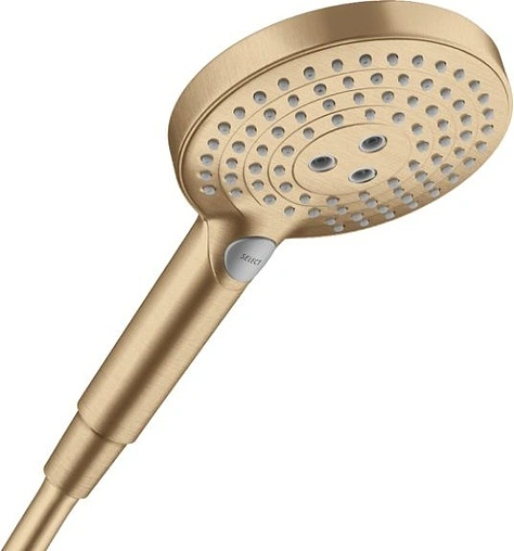 Лейка ручного душа Hansgrohe Raindance Select S 120 3jet шлифованная бронза 26530140