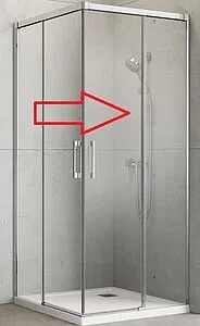 Душевая дверь 1200мм прозрачное стекло Radaway Idea KDD 120 R 387064-01-01R, 1