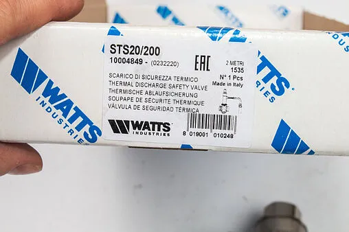 Защитный термоклапан ¾&quot; WATTS STS20/200 10004849