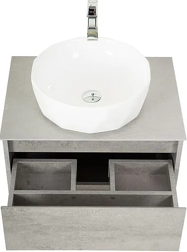Тумба-умывальник подвесная BelBagno KRAFT 70 Cemento Grigio KRAFT-700-2C-SO-CG+ Тумба-умывальник подвесная BelBagno KRAFT 70 Cemento Grigio KRAFT-700-2C-SO-CG+