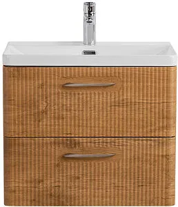 Тумба-умывальник подвесная BelBagno DUE 50 Rovere Nature DUE-500-2C-SO-RN-P+BB-8076-3-50, 1