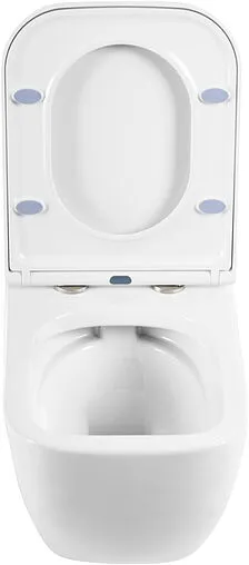 Унитаз подвесной безободковый BelBagno Alpina белый BB10100CHR/SC Унитаз подвесной безободковый BelBagno Alpina белый BB10100CHR/SC