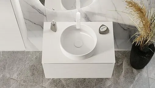 Тумба под умывальник подвесная Jorno Stone 80 белый Stn.01.80/P/W/JR Тумба под умывальник подвесная Jorno Stone 80 белый Stn.01.80/P/W/JR