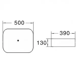 Раковина Redo 50 черный матовый R78109MB Раковина Redo 50 черный матовый R78109MB, 2