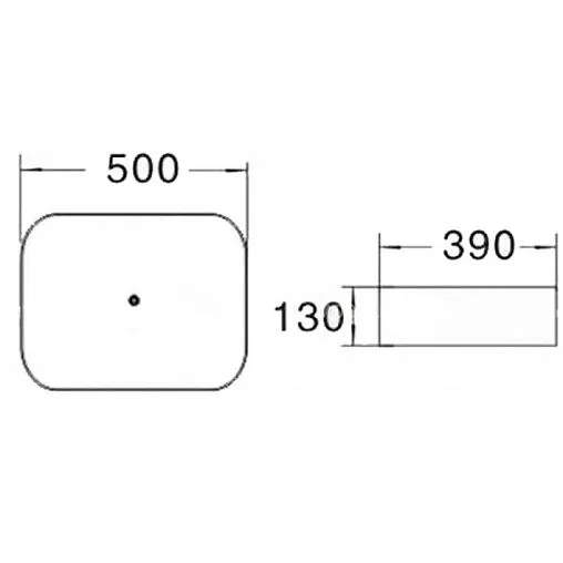 Раковина Redo 50 черный матовый R78109MB