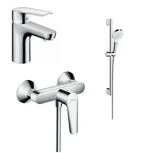 Комплект для душа 3 в 1 Hansgrohe Logis E хром SetLogisE100D, 1