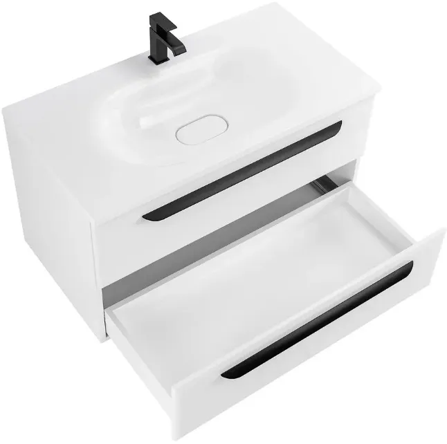 Тумба-умывальник подвесная Cezares Eco 90 Bianco Lucido ECO-900-2C-SO-BL+CZR-900/480-LV-MR-ECO Тумба-умывальник подвесная Cezares Eco 90 Bianco Lucido ECO-900-2C-SO-BL+CZR-900/480-LV-MR-ECO, 5