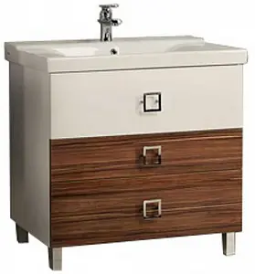 Тумба-умывальник напольная Aquaton Стамбул 85 M белый/эбони тёмный 1A1459K0ST560 Тумба-умывальник напольная Aquaton Стамбул 85 M белый/эбони тёмный 1A1459K0ST560, 1