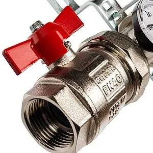 Группа коллекторная без расходомеров 2 отвода 1&quot;в/в x ¾&quot;ек Stout SMS 0912 000002, 5