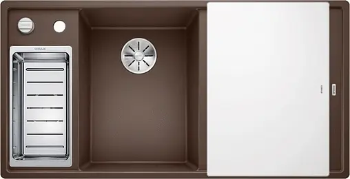 Мойка кухонная Blanco Axia III 6 S 100 L (доска стекло) кофе 524662