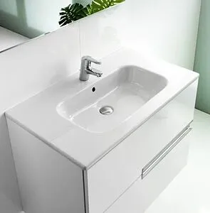 Тумба-умывальник подвесная Roca Victoria Nord Ice Edition 60 белый глянец ZRU9302730+ Тумба-умывальник подвесная Roca Victoria Nord Ice Edition 60 белый глянец ZRU9302730+, 5