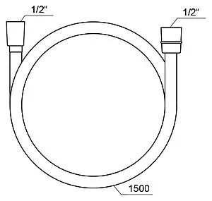 Шланг для душа Ravak SatinFlex 913.00 150см хром матовый X07P176, 2