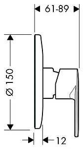 Смеситель для душа скрытого монтажа Hansgrohe Talis E2 хром 31636000, 2