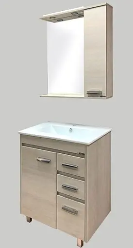 Тумба-умывальник напольная Comforty Марио 75 сосна лоредо 00004136349CF