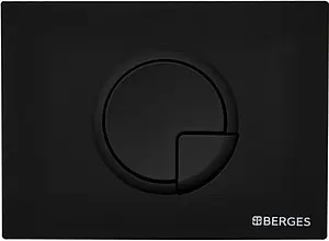 Клавиша смыва для унитаза BERGES Novum R5 Soft Touch 040025 черный матовый Клавиша смыва для унитаза BERGES Novum R5 Soft Touch 040025 черный матовый, 1