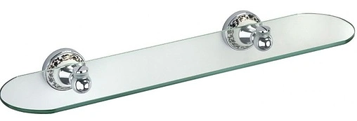 Полка Fixsen Bogema хром/белый с рисунком FX-78503