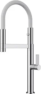 Смеситель для кухни с гибким изливом Omoikiri Osaka C-WH хром/белый 4994332, 1