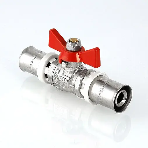 Кран шаровый для мп трубы 16мм x 16мм Valtec VT.243.N.1616