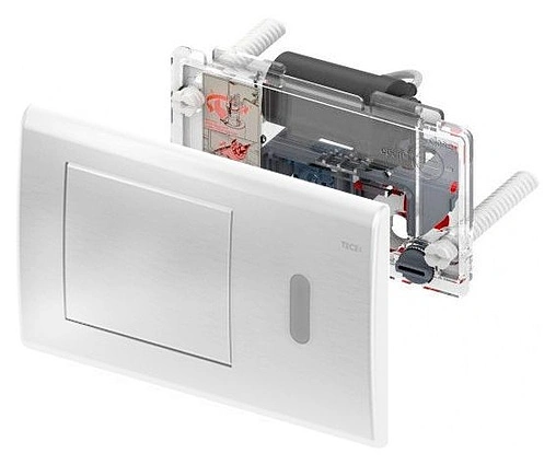 Клавиша смыва для унитаза с ИК-датчиком от сети 12 В TECEplanus 9240362 белый глянцевый