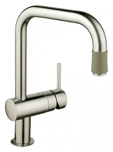 Смеситель для кухни с выдвижным изливом Grohe Minta хром матовый 32067DC0