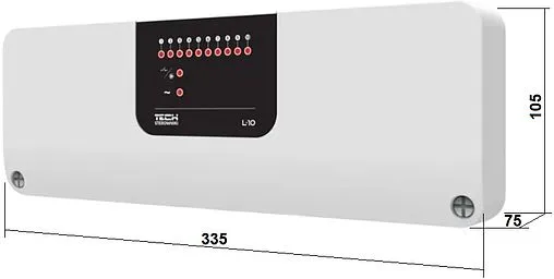 Проводной контроллер 10 зон НЗ 230В TECH ST-L-10 WG.20.0097