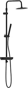 Душевая система со смесителем для ванны Damixa Scandinavian Pure чёрный матовый 936730300, 1