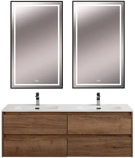 Тумба-умывальник подвесная BelBagno KRAFT 140 Rovere Tabacco KRAFT-1400-4C-SO-2-RT+BB1400-2-ETL