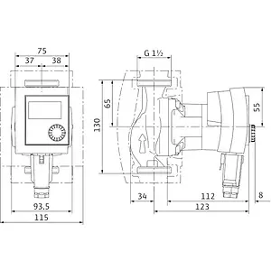 Насос циркуляционный Wilo Stratos PICO 25/1-4-130 4216616 Насос циркуляционный Wilo Stratos PICO 25/1-4-130 4216616, 2