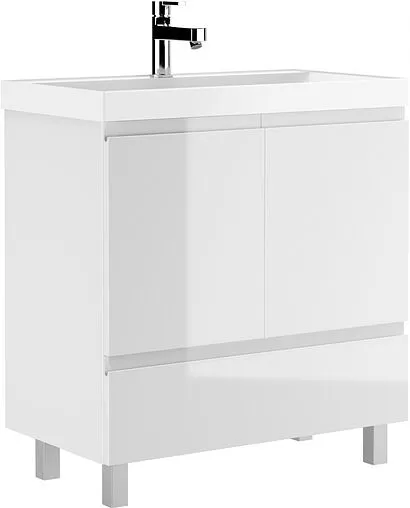 Тумба-умывальник напольный Домино Graffo 80 белый DGr2402T+4670142930037