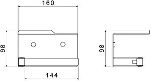 Держатель туалетной бумаги Aquatek Либра хром AQ4929CR, 2