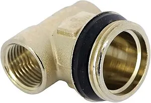 Тройник концевой для коллектора ¾&quot;н x ⅜&quot;в x ½&quot;в Tiemme 1890 1950024, 4