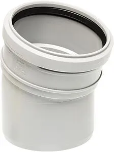 Отвод внутренний бесшумный D=50мм Угол 15° Uponor Decibel 1000199 Отвод внутренний бесшумный D=50мм Угол 15° Uponor Decibel 1000199, 1