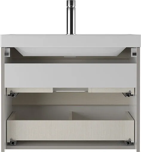 Тумба под умывальник подвесной Домино Classica 70 серый тауп DD2502T