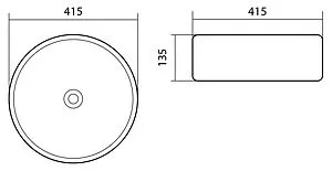 Раковина Aquatek Европа 40 белый AQ5558-00 Раковина Aquatek Европа 40 белый AQ5558-00, 2