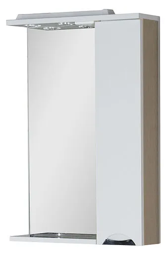 Шкаф-зеркало Aquanet Гретта 60 R белый/светлый дуб 00173985