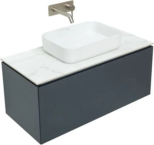 Тумба под умывальник подвесной Allen Brau Infinity 100 антрацит 1.21004.AM