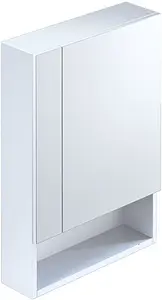 Шкаф-зеркало Milardo Volga 50 белый VOL5000M99, 1