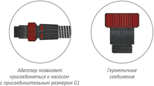 Адаптер к насосу Джилекс Уж 1½&quot;нг х 1&quot;н 9817