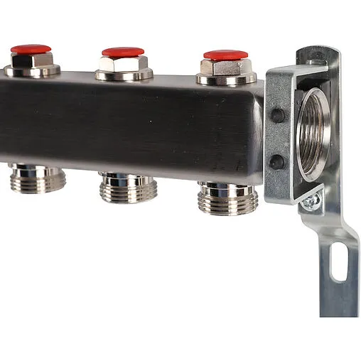 Группа коллекторная без расходомеров 10 отводов 1&quot;в/в x ¾&quot;ек Rommer RMS-3200-000010