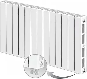 Радиатор биметаллический 13 секции нижнее правое подключение Rifar Supremo Ventil 500 белый RSVR50013 Радиатор биметаллический 13 секции нижнее правое подключение Rifar Supremo Ventil 500 белый RSVR50013, 1