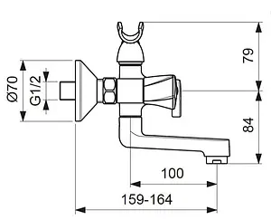 Смеситель для ванны Vidima Life хром BA363AA Смеситель для ванны Vidima Life хром BA363AA, 2