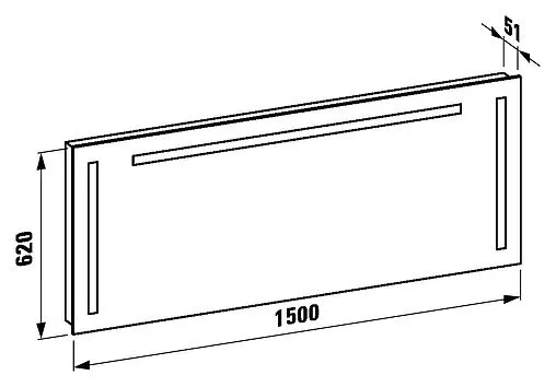Зеркало с подсветкой Laufen Case 150 4.4728.5.996.144.1