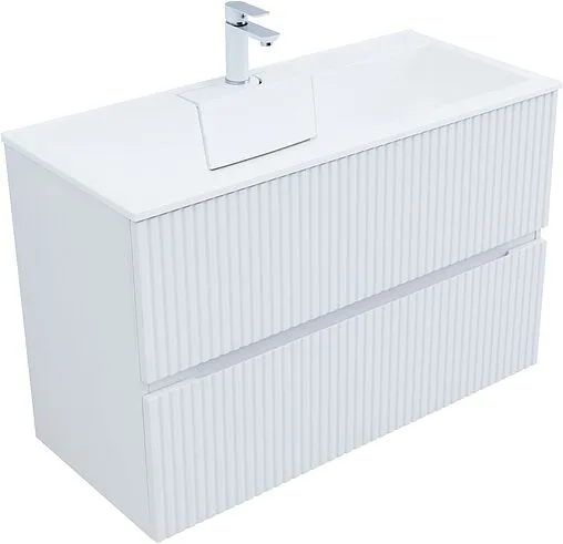 Тумба под умывальник Aquanet Джейн 100 белый матовый 00313288