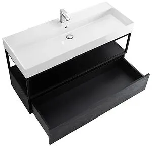 Консоль с умывальником подвесная Cezares Cadro 120 чёрный CADRO-120/46/30-1C-SO-MET-ST+CADRO-120-MENS-NERO+CADRO-120-1C-SO-NR-BLUM Консоль с умывальником подвесная Cezares Cadro 120 чёрный CADRO-120/46/30-1C-SO-MET-ST+CADRO-120-MENS-NERO+CADRO-120-1C-SO-NR-BLUM, 5