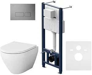 Комплект 6 в 1 Am.Pm Spirit 2.0 FlashClean IS47031.701700 с кнопкой никель, 1