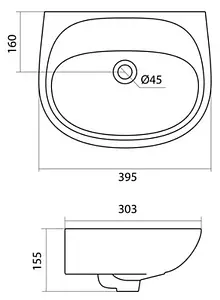 Раковина Santek Анимо 40 белый 1WH110487, 2