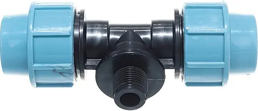 Тройник компрессионный переходной 25мм x ½&quot;н x 25мм Unipump 37823