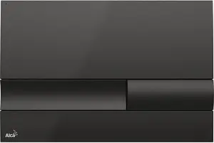 Клавиша смыва для унитаза AlcaPlast M1738 черный глянцевый, 1