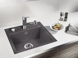 Смеситель для кухни с выдвижным изливом Blanco Tivo-s тёмная скала 518798 Смеситель для кухни с выдвижным изливом Blanco Tivo-s тёмная скала 518798, 2