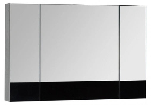Шкаф-зеркало Aquanet Верона 100 черный 00175386